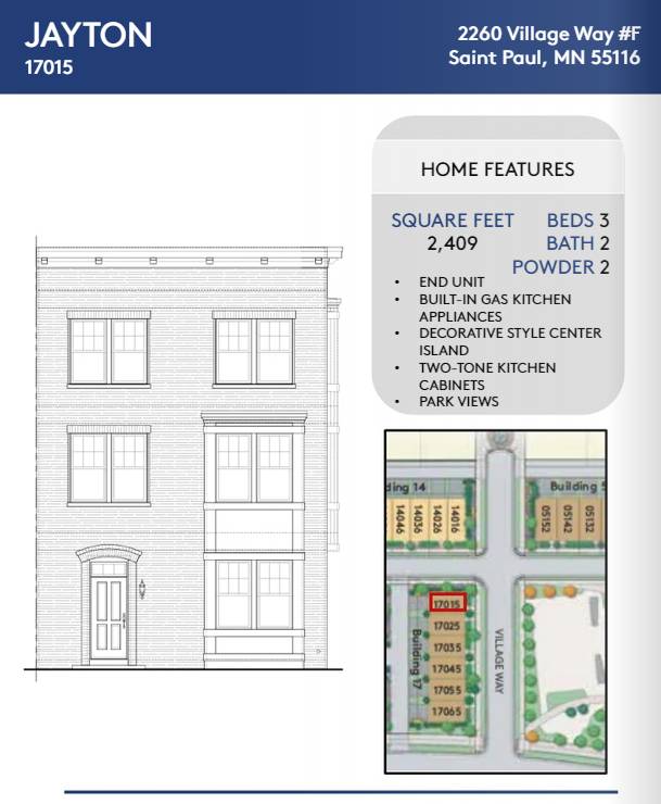 Saint Paul, MN 55116,2260 Village WAY #F