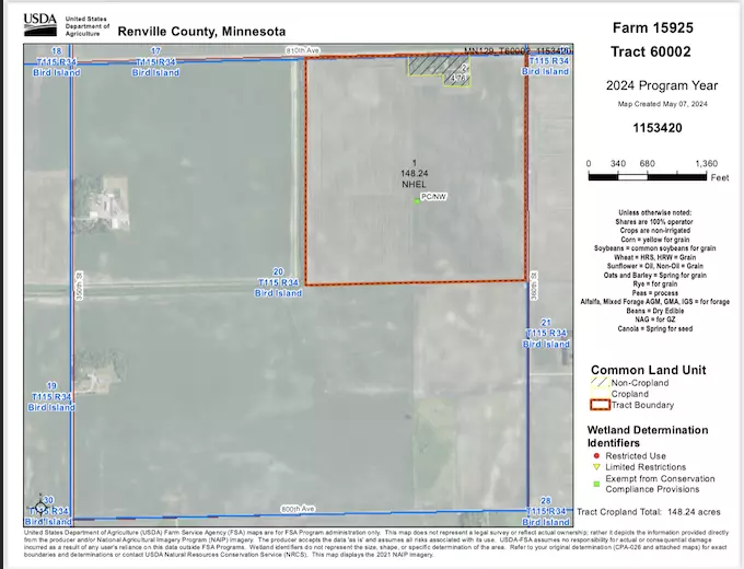 xxxx 810th AVE, Bird Island, MN 56277