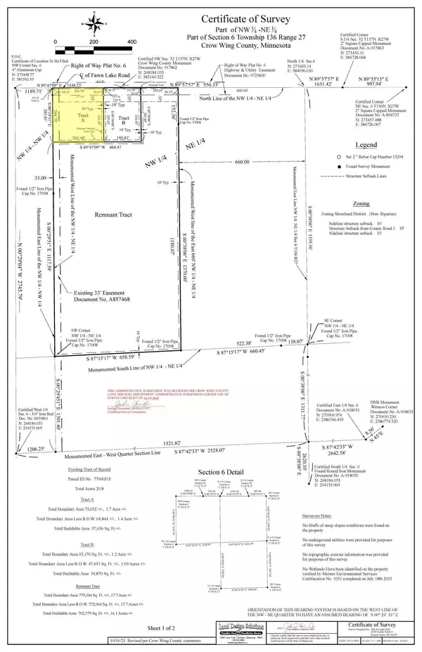 Crosslake, MN 56442,TBD Tract A Fawn Lake RD