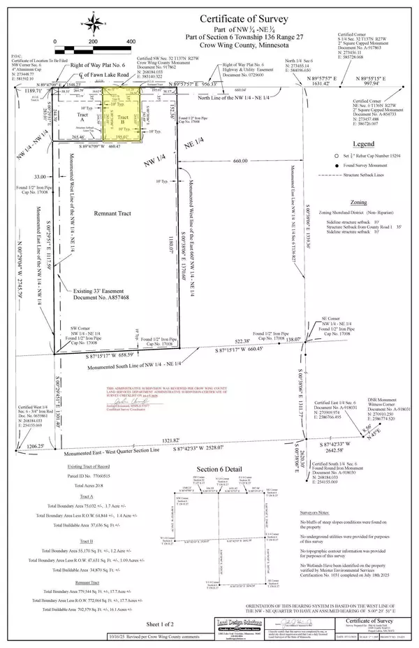 Crosslake, MN 56442,TBD Tract B Fawn Lake RD