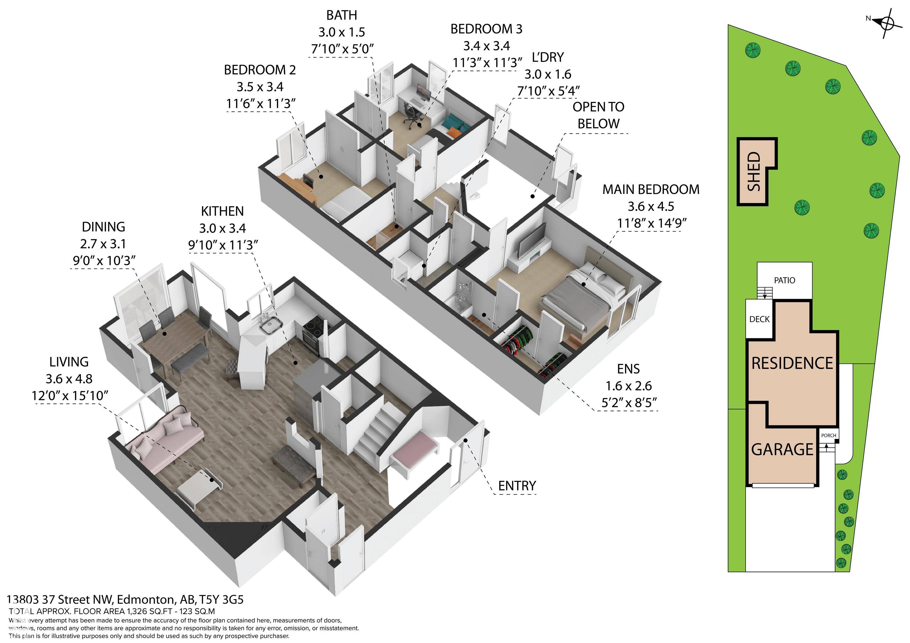 Edmonton, AB T5Y 3G5,13803 37 ST NW