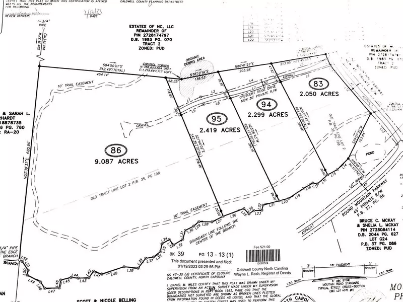 9.08 acres Lot 86 Crescent Ridge DR #86, Lenoir, NC 28645