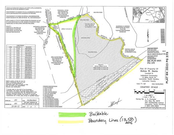 Lancaster, SC 29720,13.58+/- acres Griffin RD