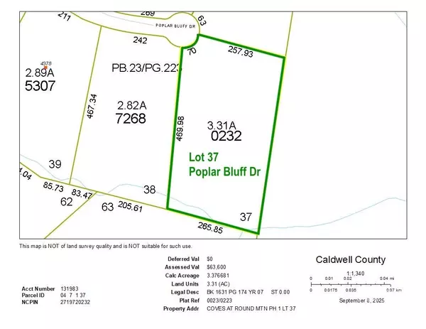 Lenoir, NC 28645,3.31 acres, Lot 37 Poplar Bluff DR SE #37