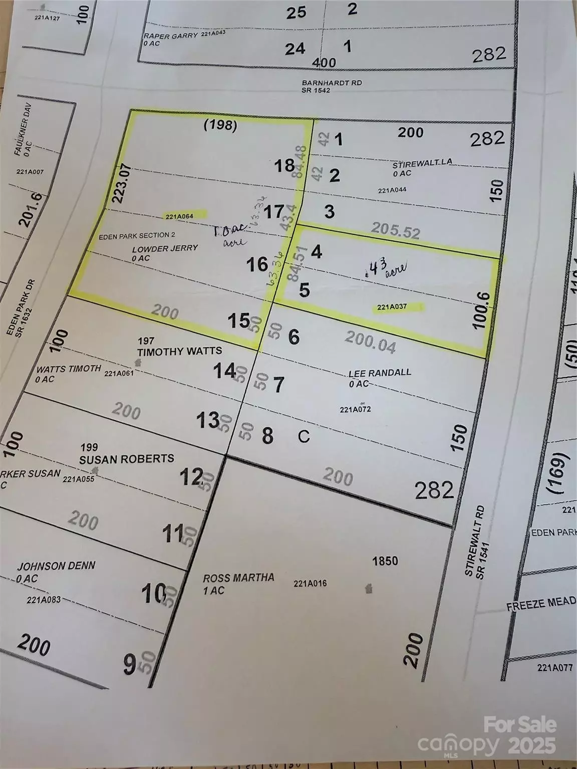 China Grove, NC 28023,0 Stirewalt RD