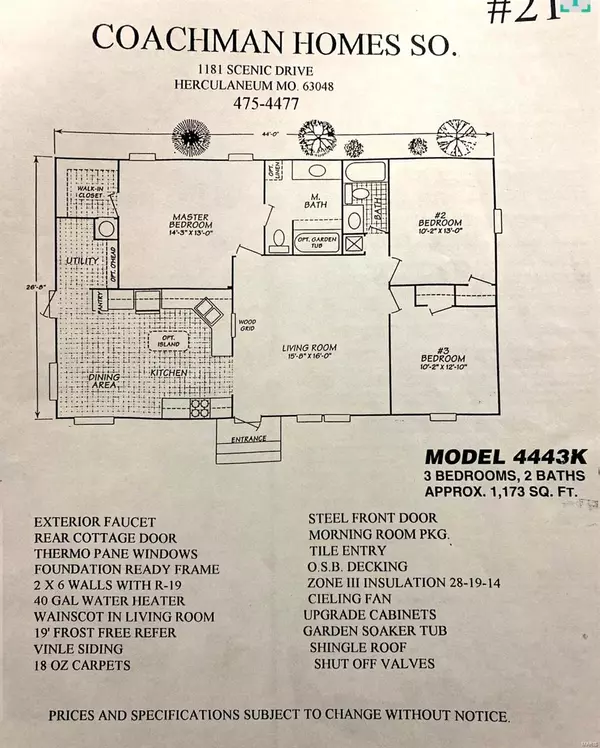 Pevely, MO 63070,1886 Willow Dr.