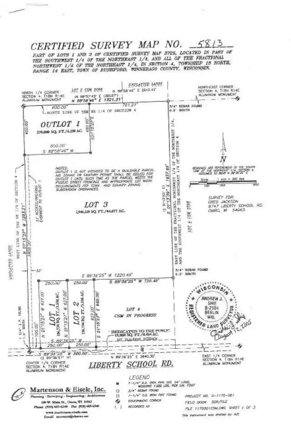 Omro, WI 54963,LIBERTY SCHOOL ROAD