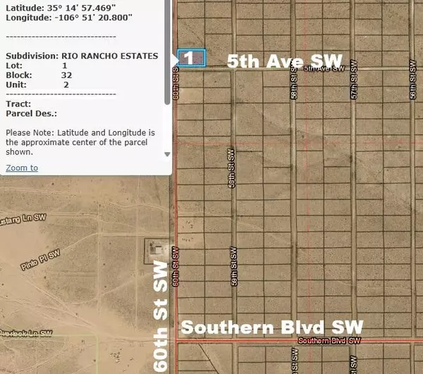 1 Acre 60th (Corner Lot U2 B32 L1) ST SW, Rio Rancho, NM 87124