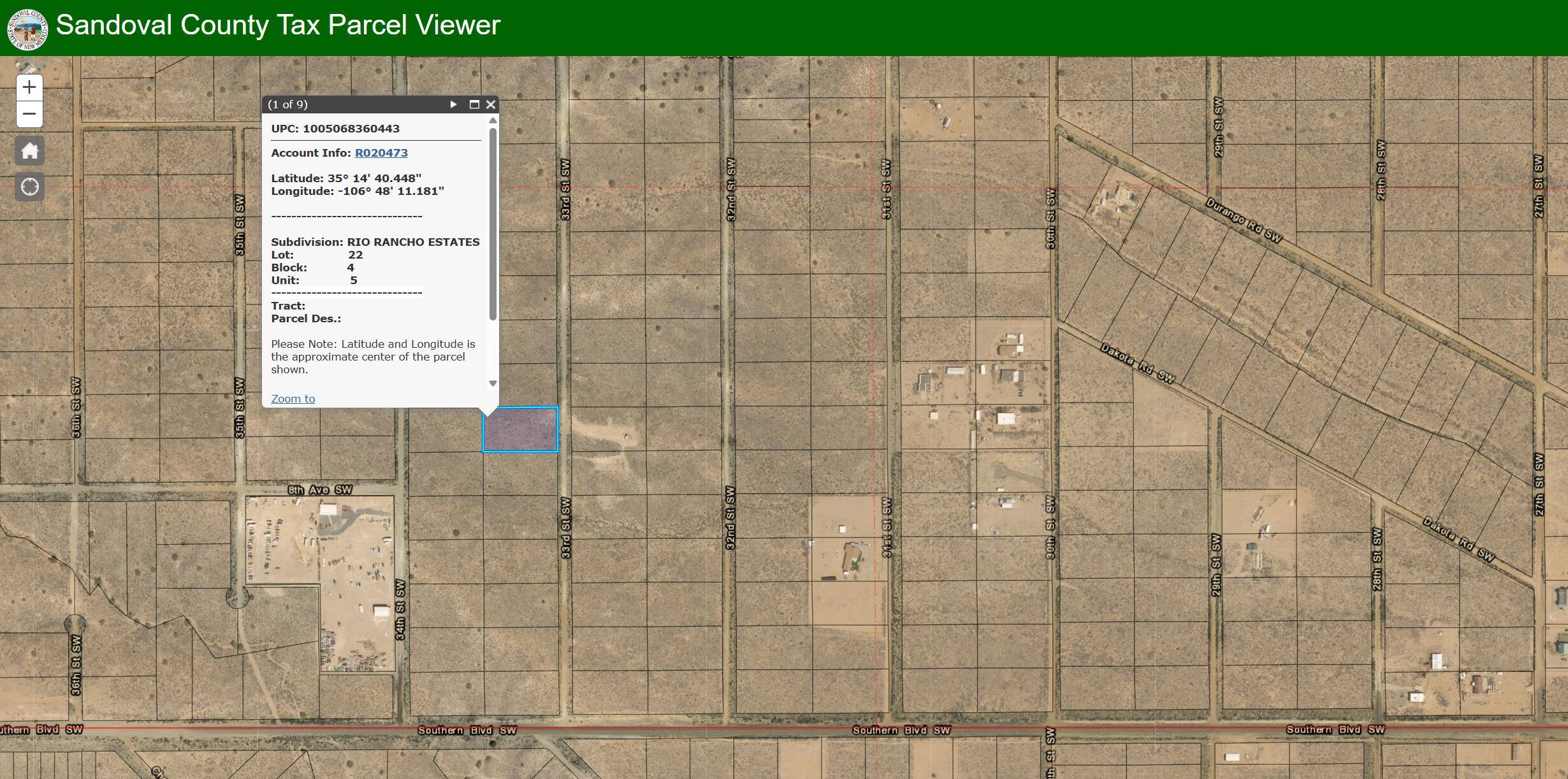 33rd ST SW, Rio Rancho, NM 87124
