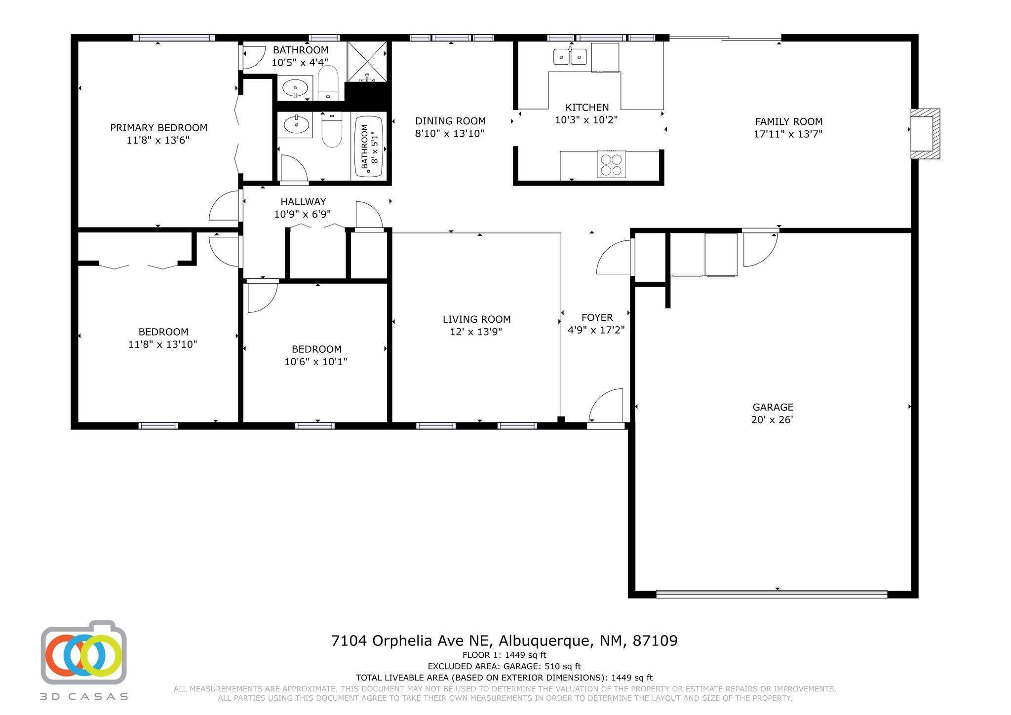Albuquerque, NM 87109,7104 ORPHELIA AVE NE