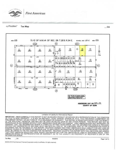 0 Vail Lane, Lake Isabella, CA 93240