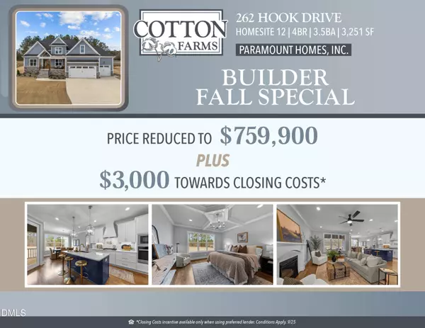 Fuquay Varina, NC 27526,262 Hook Drive #Lot 12