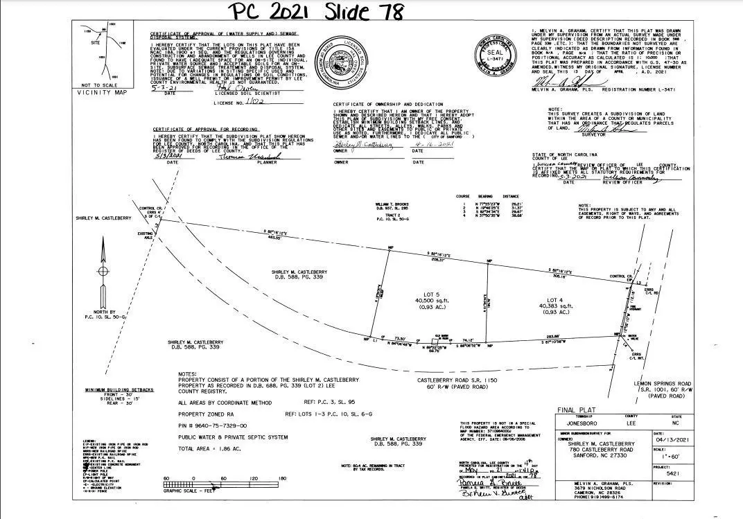 Sanford, NC 27332,Lot 4 Castleberry Road