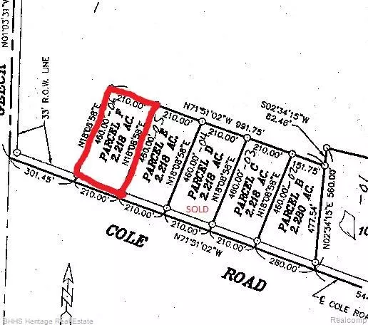 Lot F Cole Rd E Cole Road, Bancroft, MI 48414