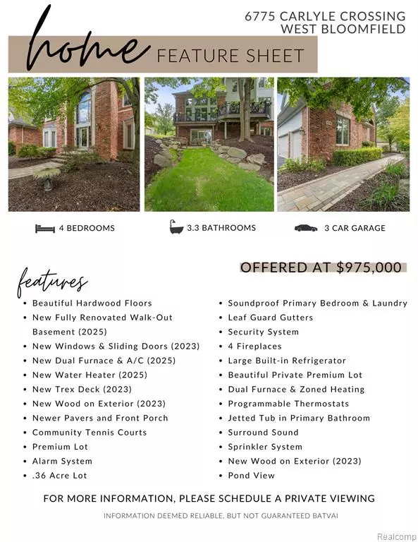 West Bloomfield, MI,6775 Carlyle Crossing