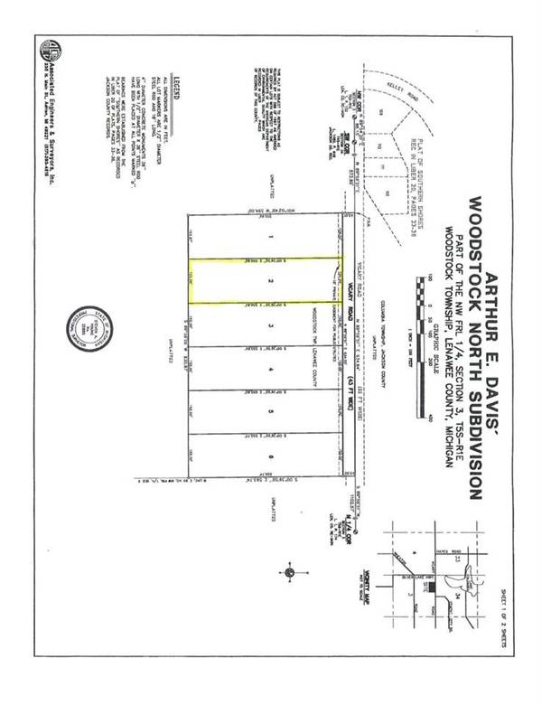 Lot 2 CEMENT CITY RD #Vicary Rd.,  Brooklyn,  MI 49230