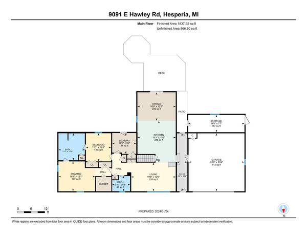 9091 E Hawley Road, Hesperia, MI 49421