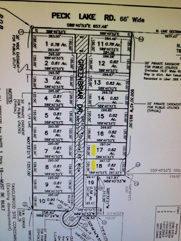 V/L Lot 18 Greenbriar Drive,  Lowell,  MI 49331