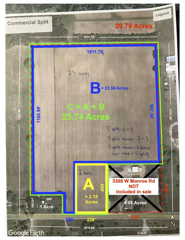 Hart, MI 49420,3308 W Monroe Road #Lot B - 23.56 Acres