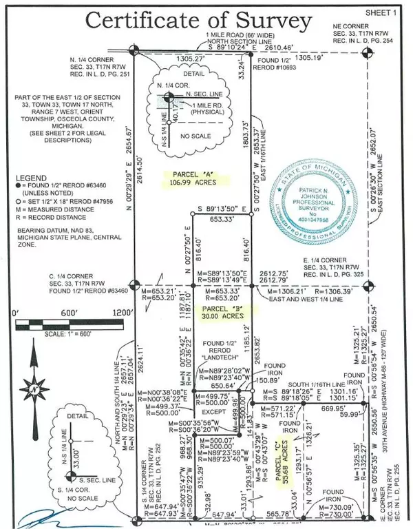 Parcel (A) 106.99 Acres 1 Mile Road, Sears, MI 49679