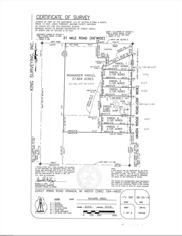 New Haven, MI 48050,Parcel # 1 Haven Ridge Road