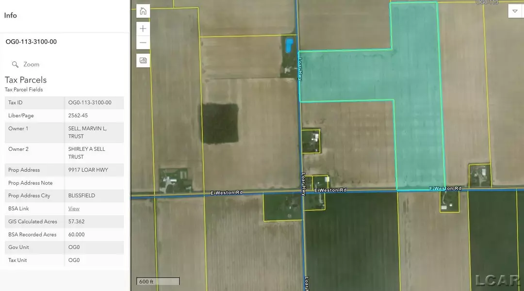 9000 Loar Hwy Highway, Blissfield, MI 49228