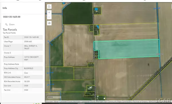 Blissfield, MI 49228,12772 Crockett Hwy. Road