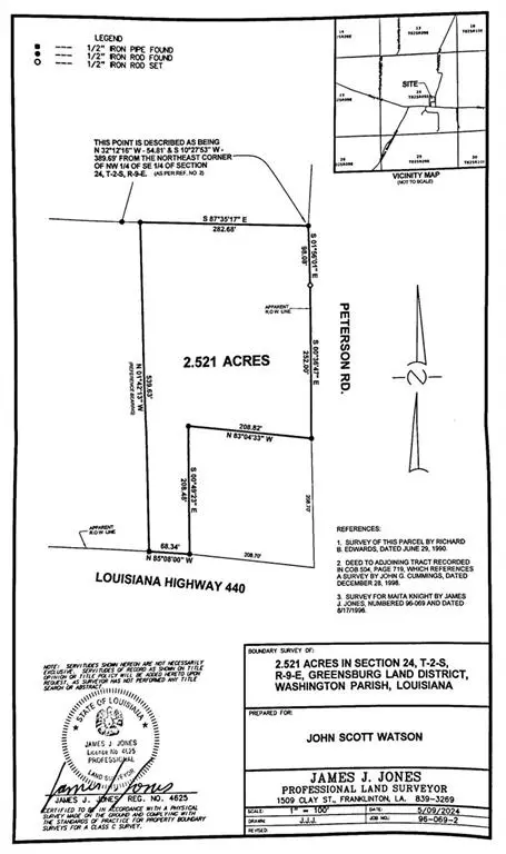 Mount Hermon, LA 70438,0 HWY. 440 & PETERSON RD. HWY