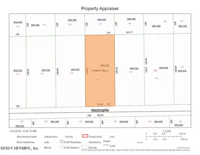 X STRAWBERRY LN, Pomona Park, FL 32181