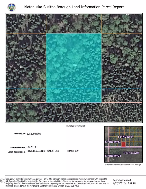 Wasilla, AK 99654,L109 & 111 Allen Powell Homestead