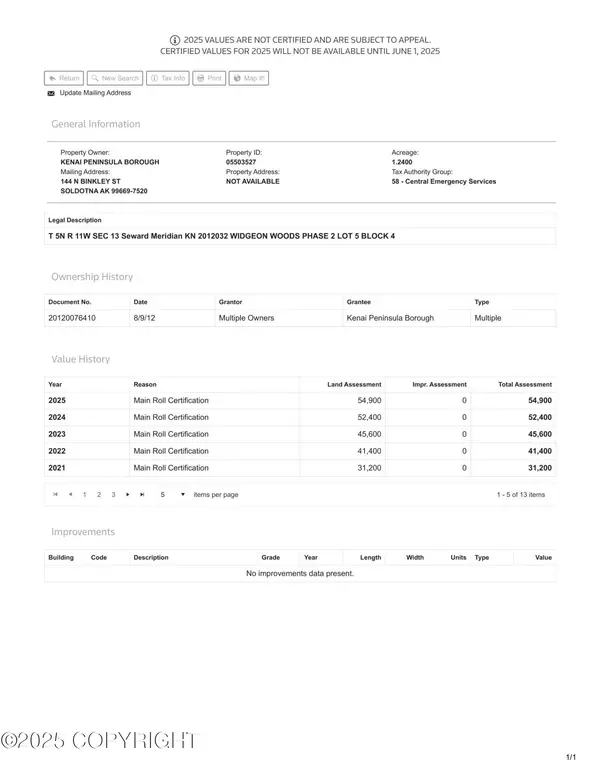 Kenai, AK 99611,L5 B4 Baldpate LOOP