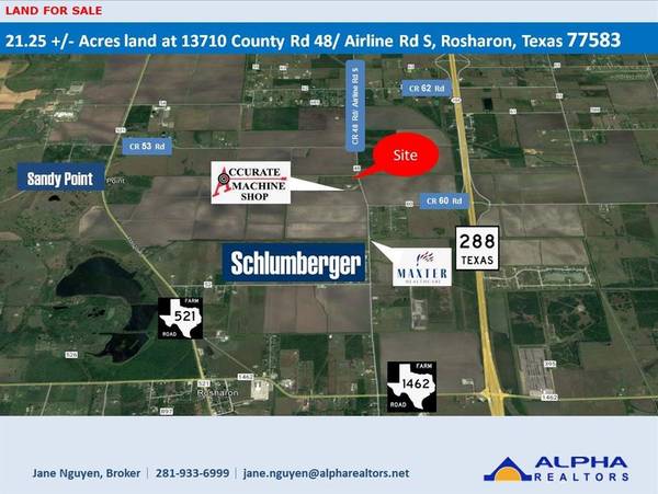 13710 County Road 48/ Airline Rd S,  Rosharon,  TX 77583