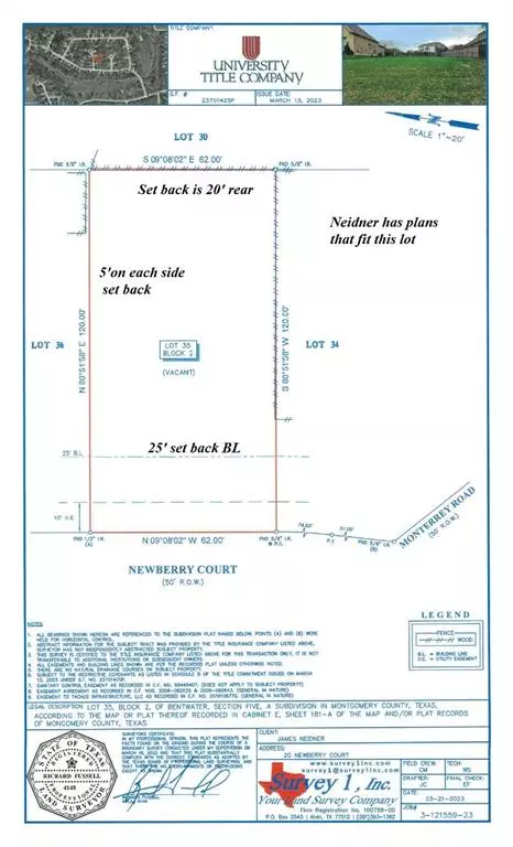 Montgomery, TX 77356,20 Newberry Court