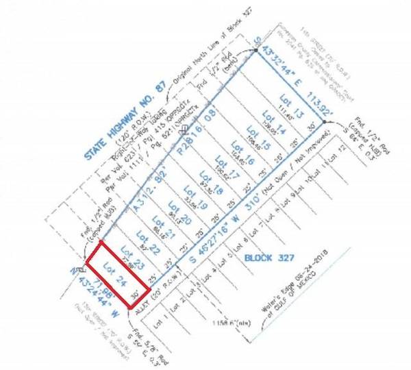 Lot 24 Hwy 87, Port Bolivar, TX 77650