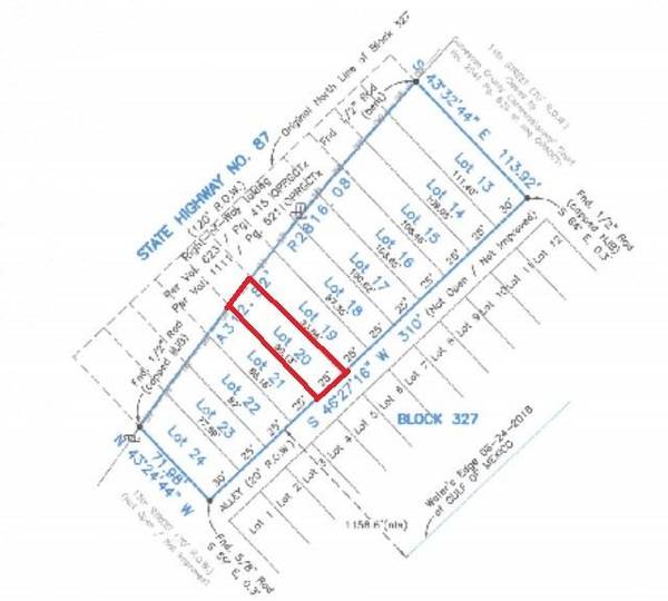 Lot 20 Hwy 87, Port Bolivar, TX 77650