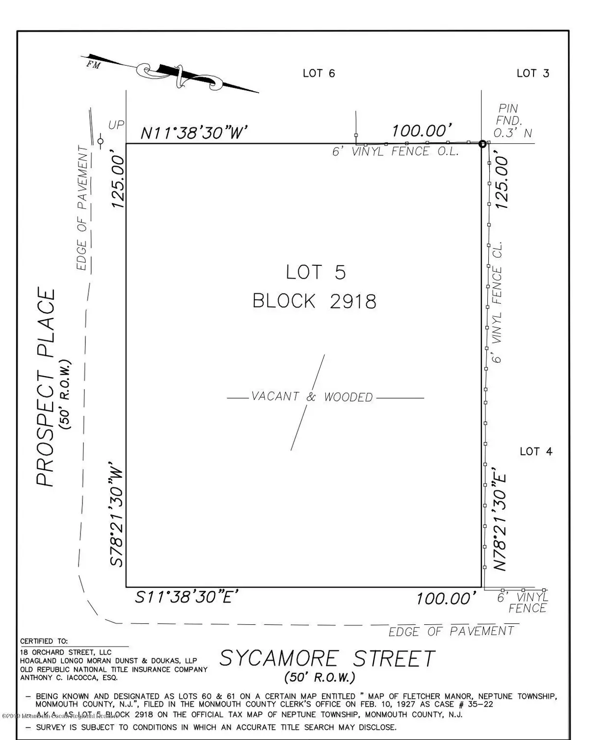 Neptune Township, NJ 07753,0 Sycamore Street