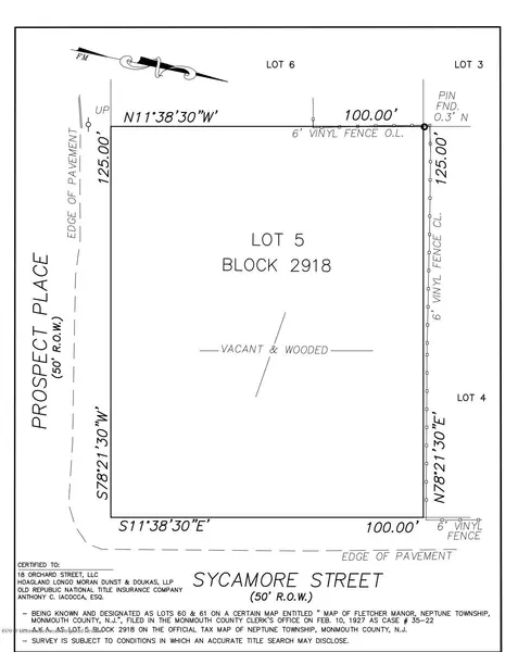 0 Sycamore Street, Neptune Township, NJ 07753