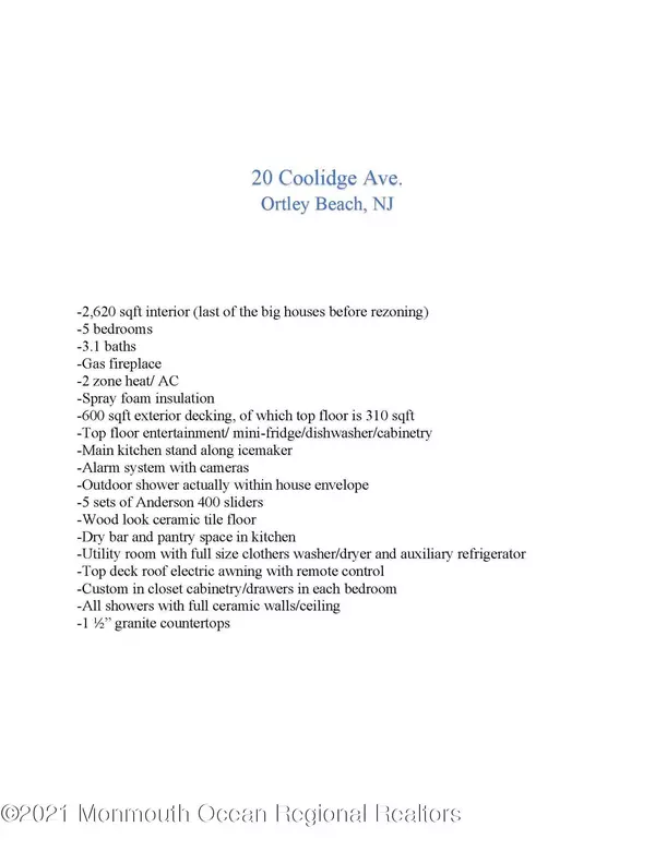 Ortley Beach, NJ 08751,20 Coolidge Avenue