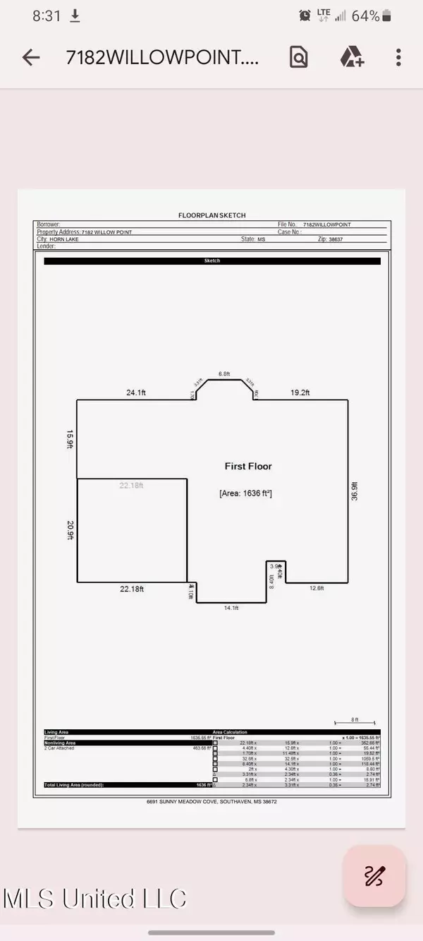 Horn Lake, MS 38637,7182 Willow Point Drive