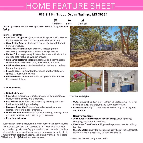 Ocean Springs, MS 39564,1612 S 11th Street