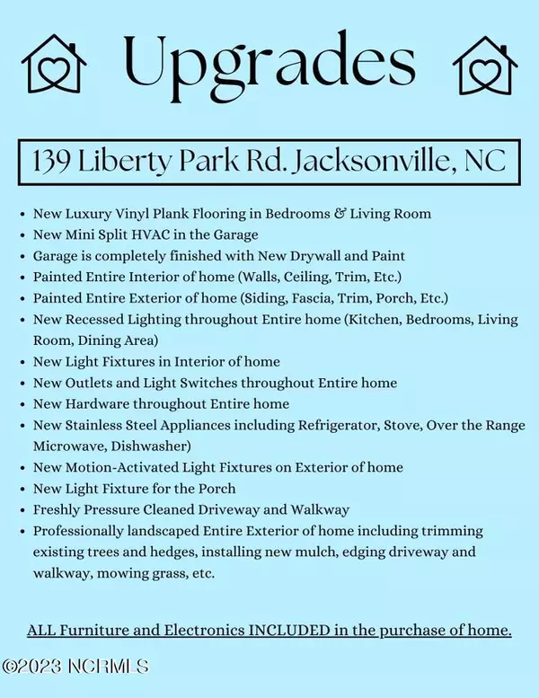 Jacksonville, NC 28540,139 Liberty Park RD