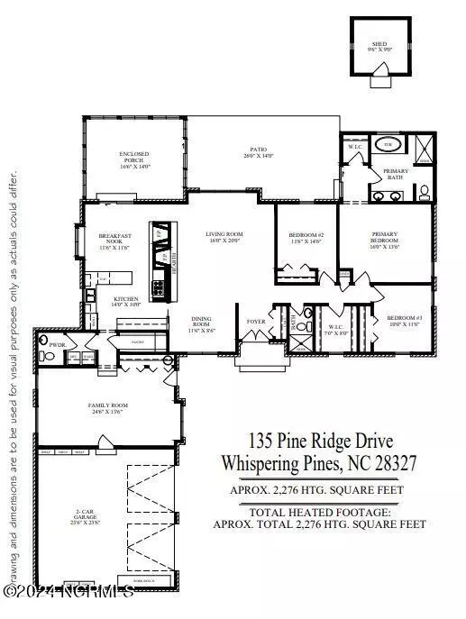 Whispering Pines, NC 28327,135 Pine Ridge DR