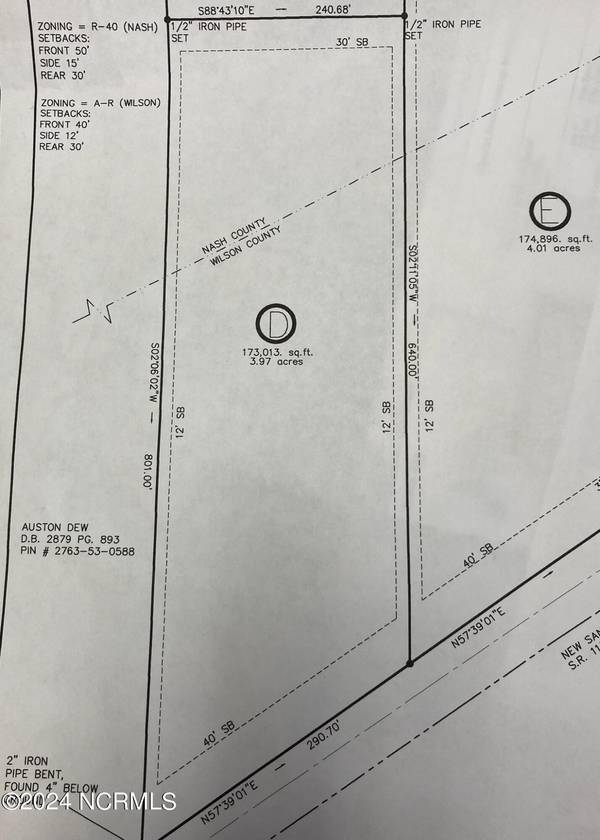 Lot D New Sandy Hill Church RD,  Sims,  NC 27880