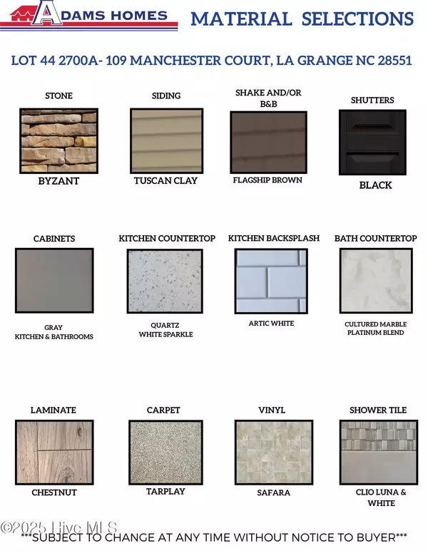 La Grange, NC 28551,109 Manchester CT