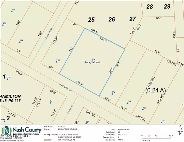 736 Nashville RD, Rocky Mount, NC 27803