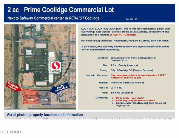 0 N Arizona Boulevard #1,  Coolidge,  AZ 85128