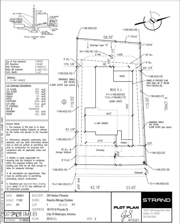 Maricopa, AZ 85138,18170 N Piccolo Drive