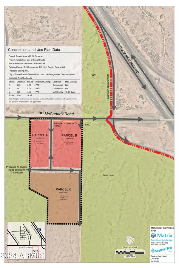 Casa Grande, AZ 85122,SWC McCartney & Henness Road #1 + meets & bounds