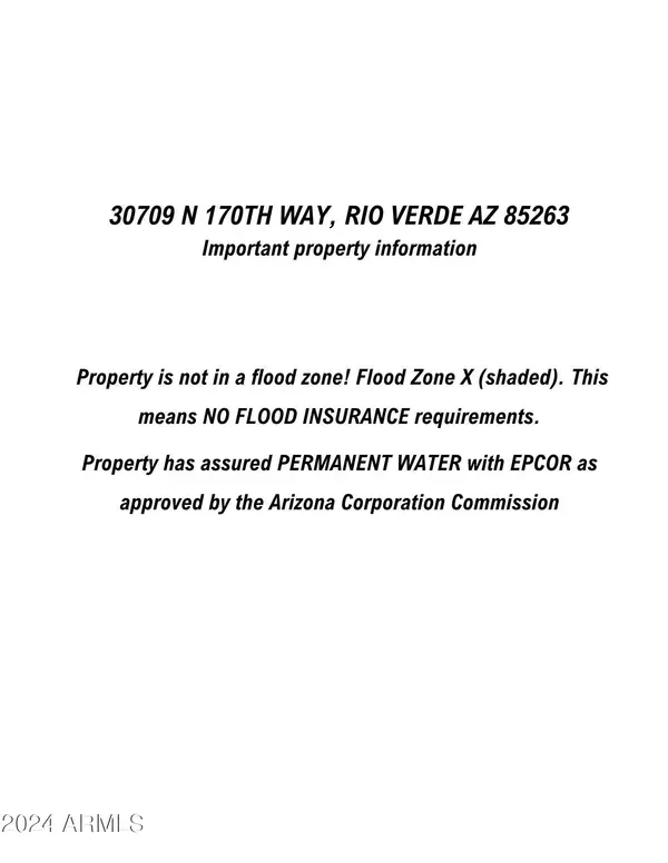 Rio Verde, AZ 85263,30709 N 170TH Street