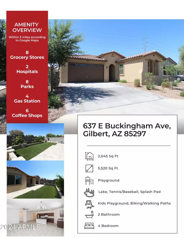 Gilbert, AZ 85297,637 E BUCKINGHAM Avenue